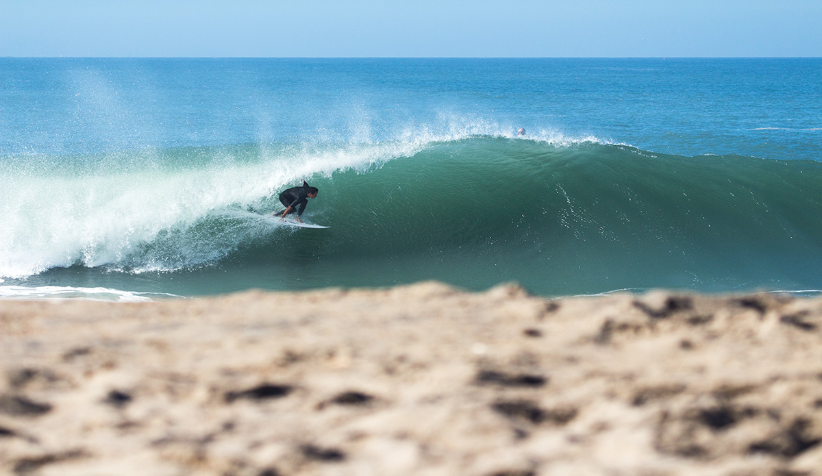 Hawaiian Eli Olson came for Hurricane Marie.