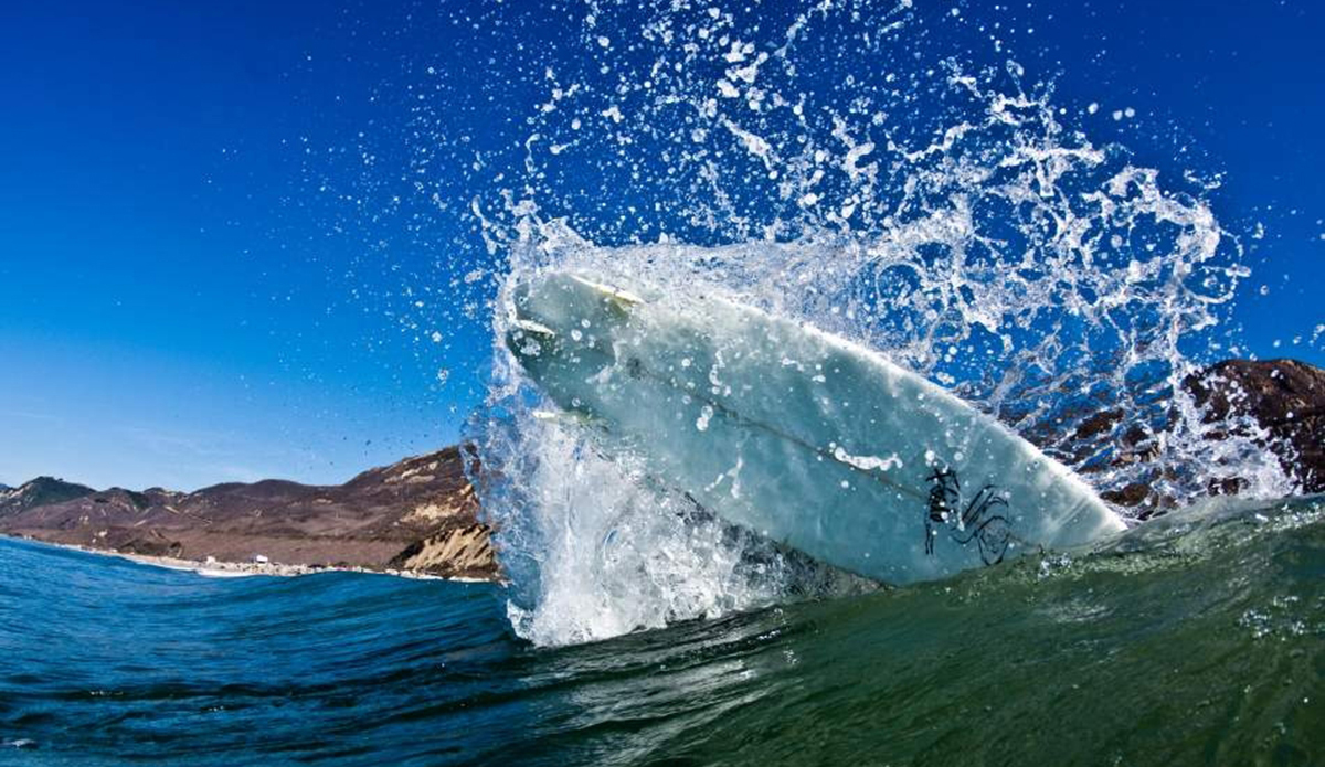 Big punts in little surf. Jason Naude, Ventura, CA  Photo: Sheldon Magner