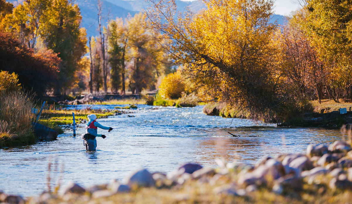 Fly fishing Eastern Summit County\'s Weber River. Photo: Courtesy of Ski Utah