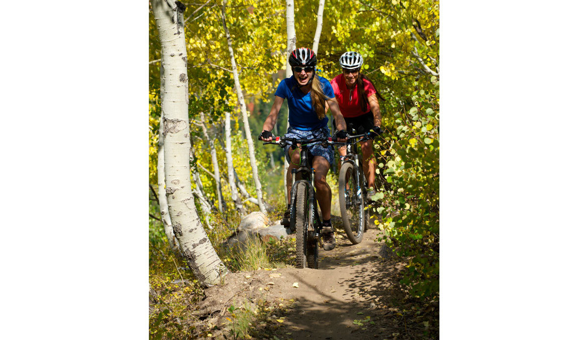 Mountain biking Snowbird. Photo: Courtesy of Ski Utah