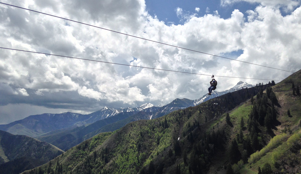 Ziplining at Sundance. Photo: Courtesy of Ski Utah
