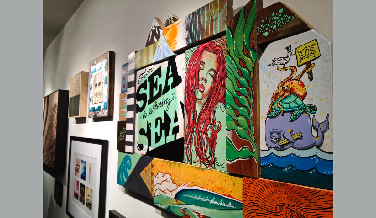 Sea to Sea on wall. Photo: <a href=\"https://www.skyewalkerart.com/\">Skye Walker</a>