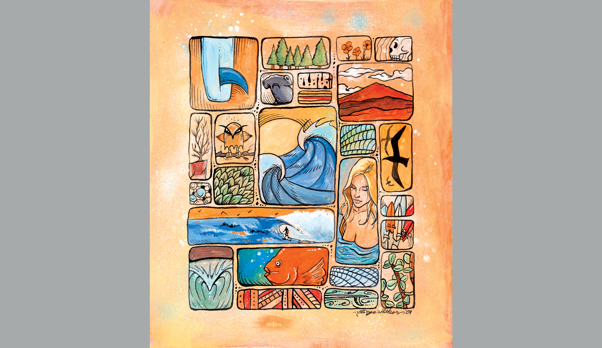 Things I Love, Mixed media on wood, 12\'\' x 10\'\' Photo: <a href=\"https://www.skyewalkerart.com/\">Skye Walker</a>