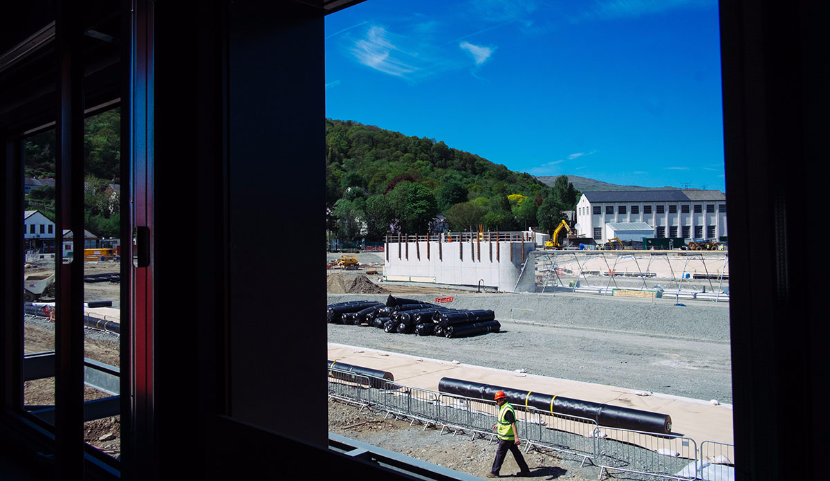 A viewing gallery will have views of the lagoon where visitors surf. Photo: Surf Snowdonia