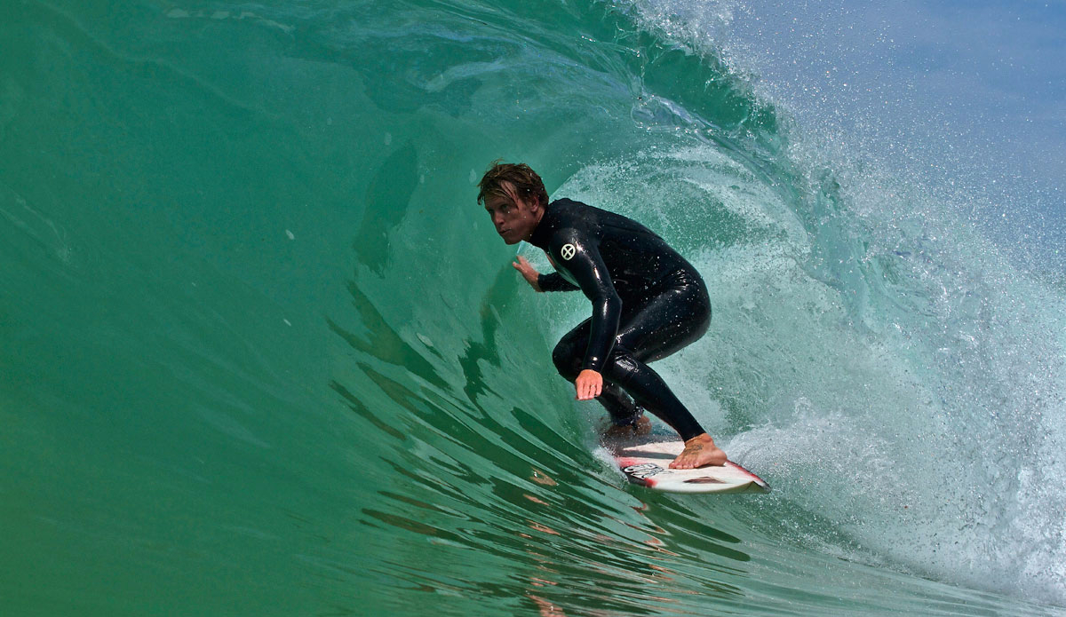 CJ Drummy Socal beach break. Photo: <a href=\"https://instagram.com/abakkedahl_photography\">Adam Bakkedahl</a>