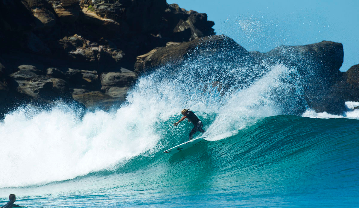 Owen Wright (Mikey\'s older brother) sharpening his knives on the same trip. Photo: <a href=\"https://www.spencehornbyimages.com\">spencehornbyimages.com</a>