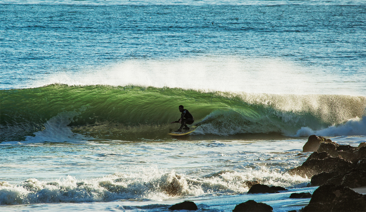 LA local Charlie Smith pitted in this green machine. Photo: <a href=\"www.kgfoto.com\">Katie Graham</a>