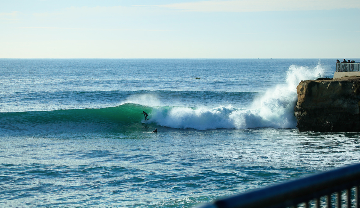 Classic Steamer Lane. I always love shooting here. With the dramatic coastline there is always a unique angle to capture at this iconic surf break. Photo: <a href=\"www.kgfoto.com\">Katie Graham</a>