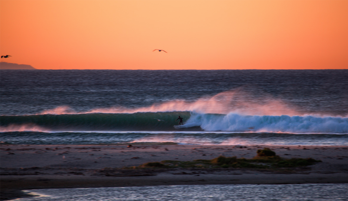 Dawn at Malibu, early bird catches the worm. Photo: <a href=\"www.kgfoto.com\">Katie Graham</a>