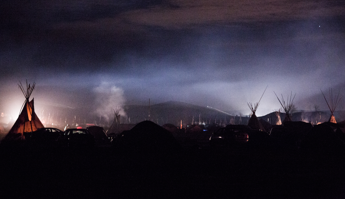 We arrived our first night and set up camp among a vibrant and large campground, filled with teepees, tents, fireside chanting and an energy that was completely indescribable. Photo: Keegan Gibbs