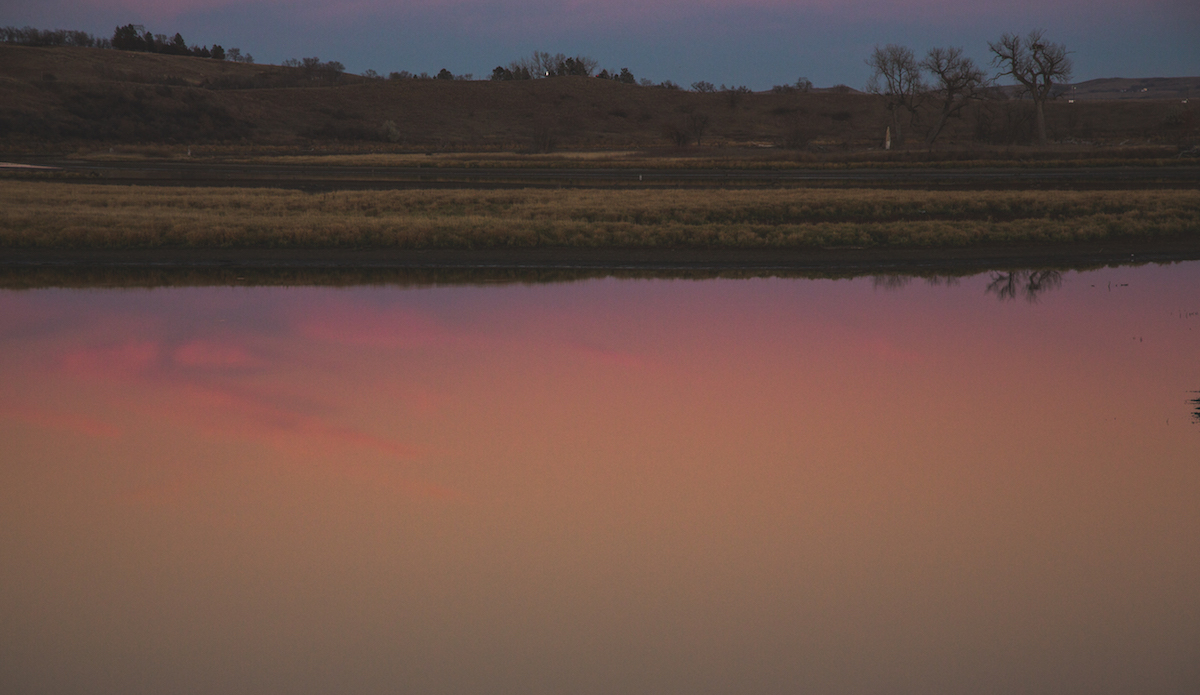 This is the beautiful body of water that the Standing Rock Sioux tribe has gathered to protect, not just for themselves but for everyone down river, including the Mississippi river that it joins with and empties to the Gulf. Please show your support for Mni Wiconi (Water is Life) and show your solidarity in any way you can, either by posting on your social media or donating to the cause. Thank you. Photo: Keegan Gibbs