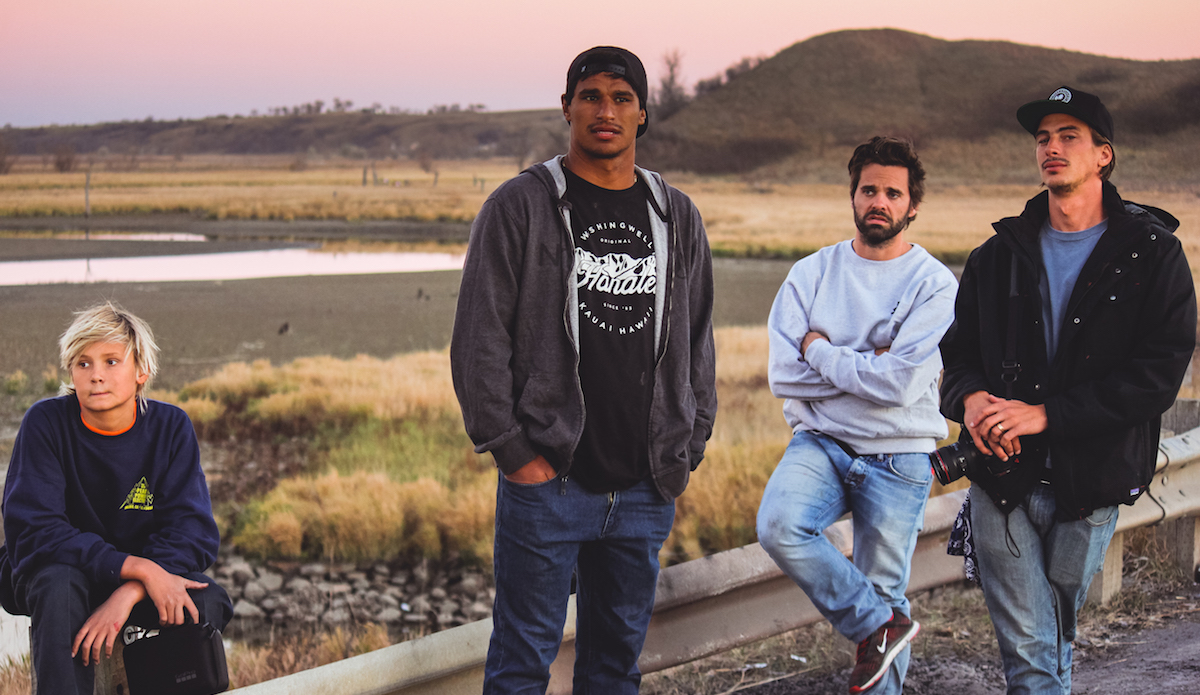 From left to right, Theo Friesen, Teva Dexter, John Hildebrand and me. Photo: Keegan Gibbs