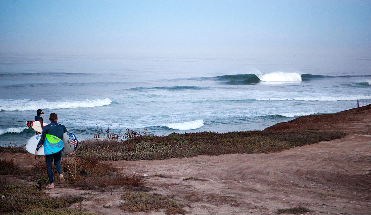 Waking up early and driving to find untouched waves is the best thing ever.