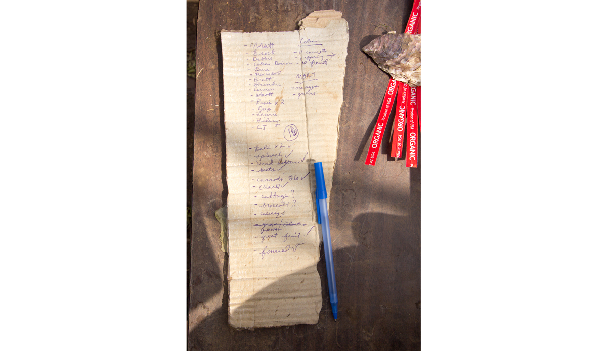 Every good organic farmer needs a list!Photo: <a href=\"https://instagram.com/peatheadq\">Michael Kew</a>