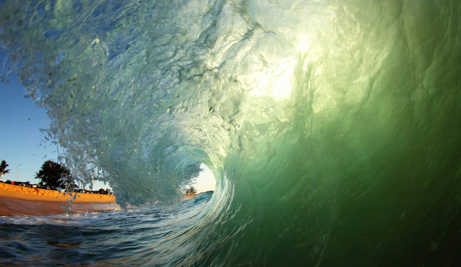 Sometimes during the summer I\'ll get up at about 5:00 AM and head over to Sandy Beach for a bodysurf session and I\'ll also bring my waterhousing for days like this. Image: <a href=\"https://www.vincestreet.com\" target=\"_blank\">Street</a>
