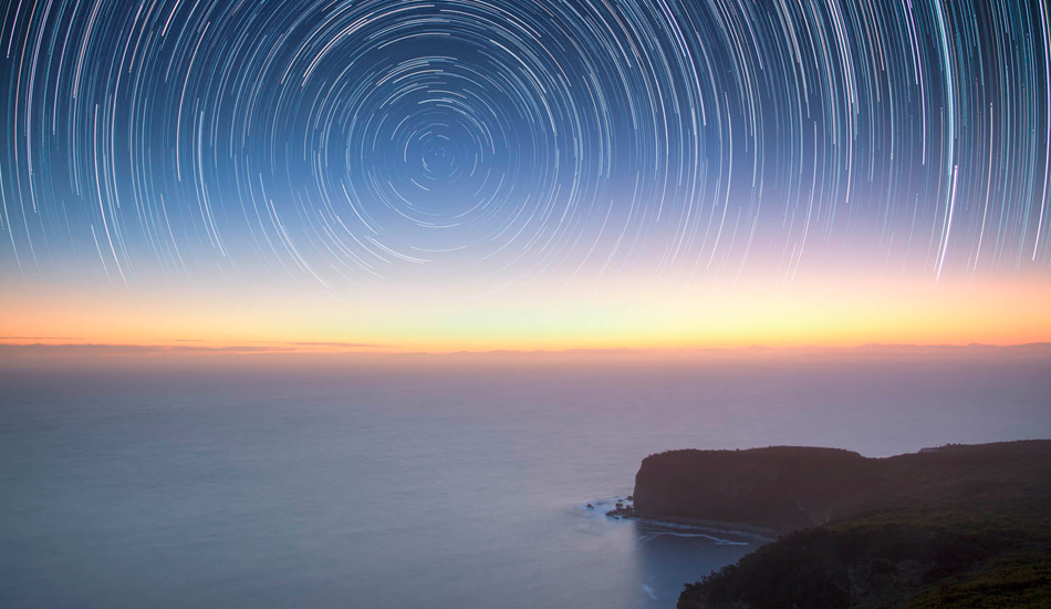 All around star trail. Photo: <a href=\"https://www.stugibson.net\">Stuart Gibson</a>