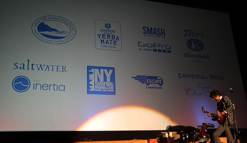 Musical guest Guy Blakeslee played some of his unique brand of music. Photo: <a href=\"https://www.savethewaves.org\">Save the Waves</a>