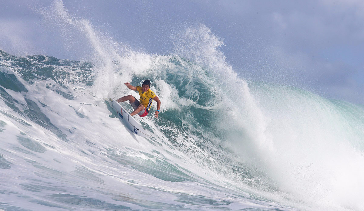 Kaito Kino. Photo: Masurel/<a href=\"https://www.worldsurfleague.com/\">WSL</a>