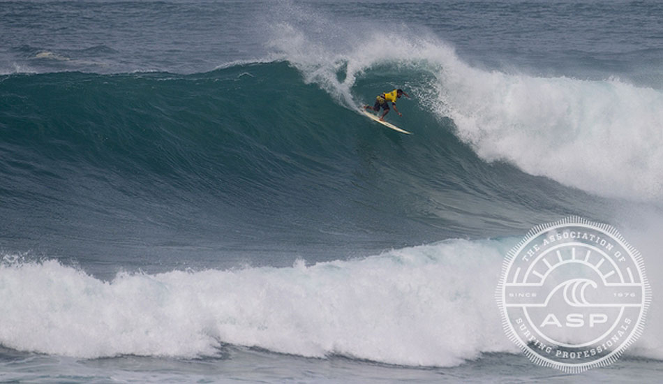 Day 5. Brazilian surfers put on a strong showing at Sunset Beach with Heitor Alves joining today\'s winners. ASP/Kirstin