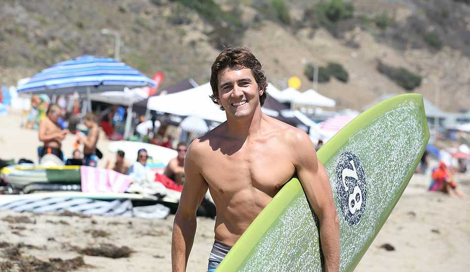 Greg Long is almost always smiling. This day was no different. Photo: Emily Goodman