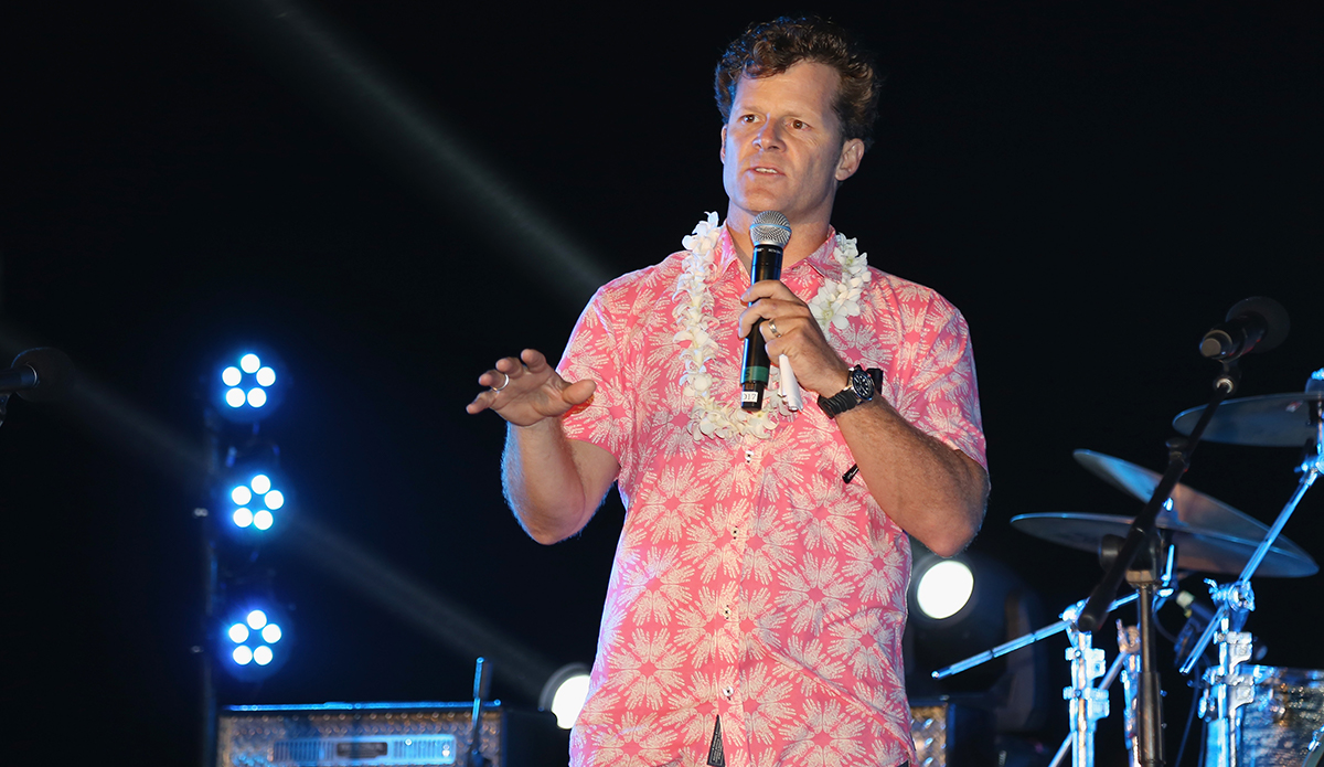 Chad Nelsen addresses the crowd. Photo: Jerritt Clark