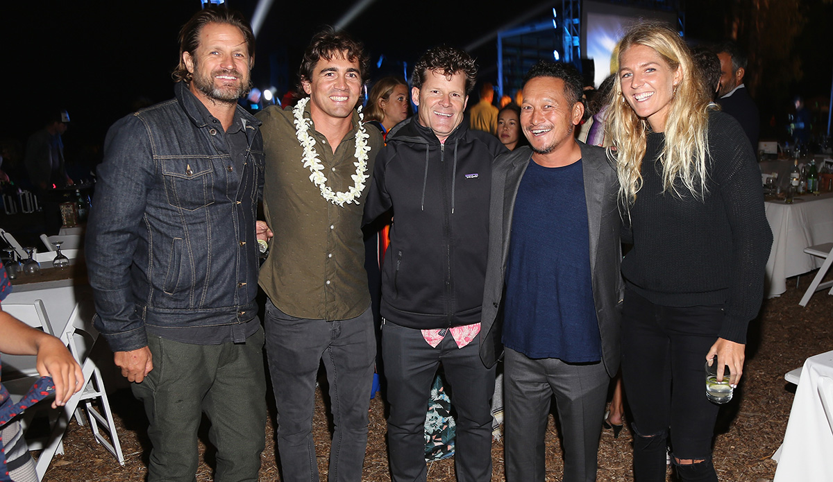 Hans Hagen, Greg Long, Chad Nelsen, Takuji Masuda, and Steph Gilmore. Photo: Jerritt Clark