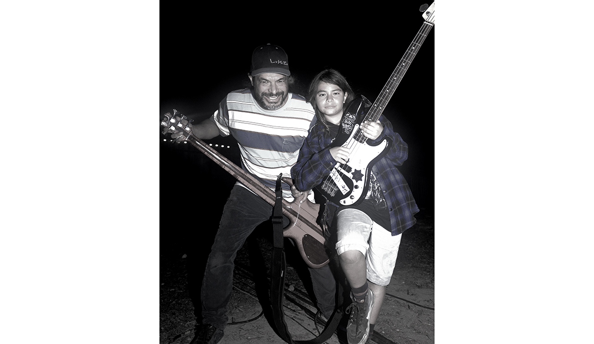 Robert Trujillo and his son, Ty. Photo: Eric Herbranson