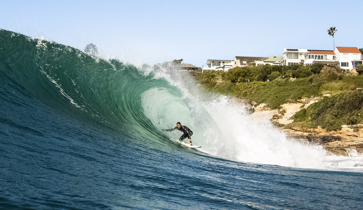 A pulled-back look at Byron\'s north Sydney home. 