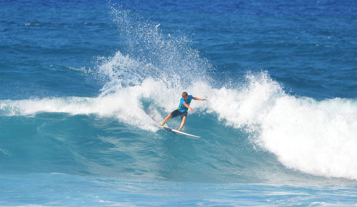 Kai Grissom carved his way into the open Finals. Photo: <a href=\"https://instagram.com/surfsup_photos\"> Tassio Silva</a>