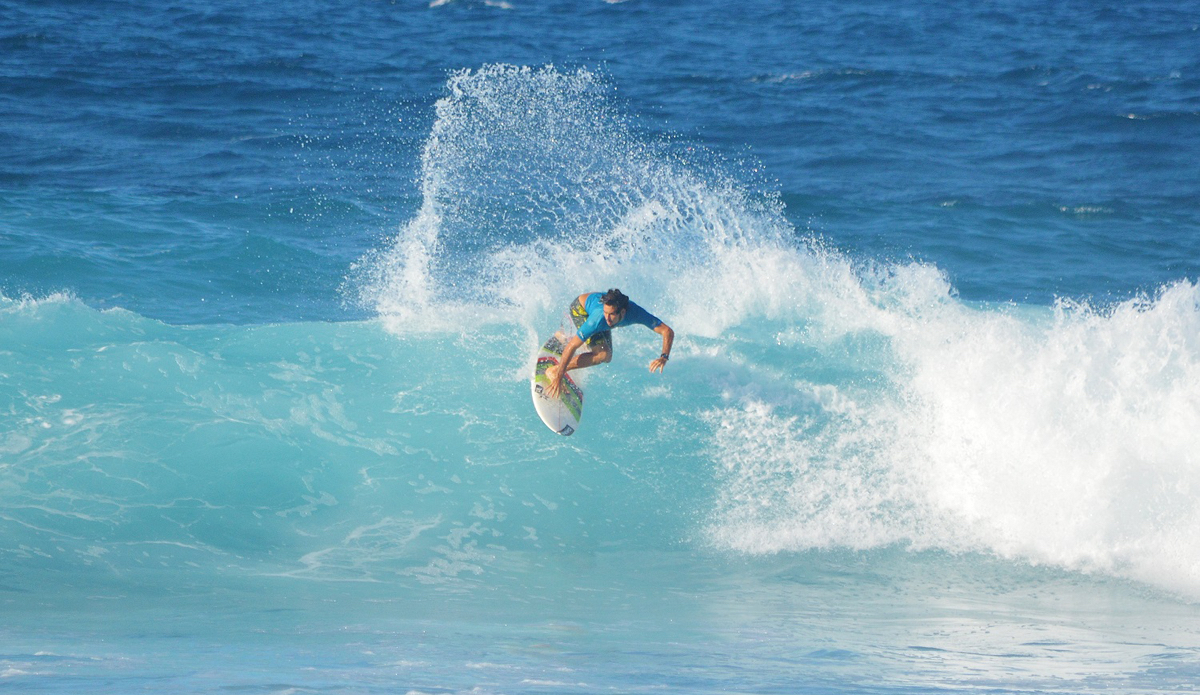 Kain Daly runner up on the open division with some great flow and power on his backside. Photo: <a href=\"https://instagram.com/surfsup_photos\"> Tassio Silva</a>