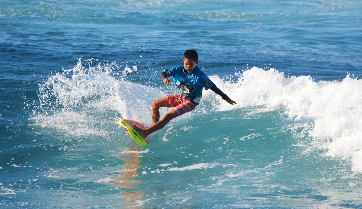 Ty Simpson Kane was ripping all day and took the trophy for his division. Photo: <a href=\"https://instagram.com/surfsup_photos\"> Tassio Silva</a>