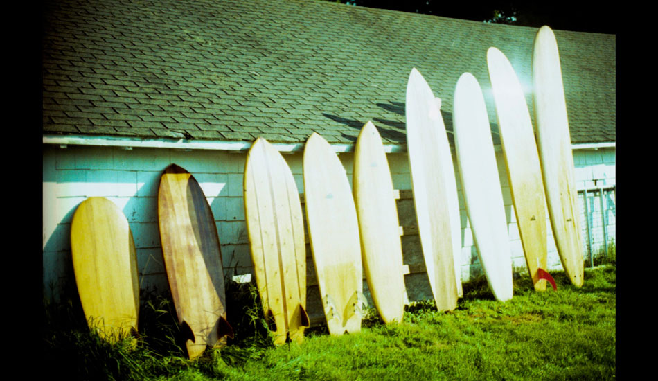 One of the most interesting quivers you\'ll ever see from <a href=\"https://www.grainsurfboards.com/boards/\" target=_blank>Grain Surfboards</a>. Photo: <a href=\"https://www.ryantatar.com\" target=\"_blank\">Ryan Tatar.</a>