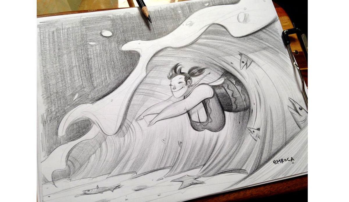 \"This is what I saw.\" Art: <a href=\"https://emroca.com/\"> Jose Emroca Flores</a>