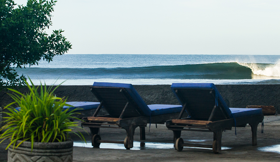 We are lucky enough to have a super fun wave directly in front the camp. Sliding out of bed straight into the ocean is a refreshing way to start the day. Photo: <a href=\"https://www.saltshots.com\">Callum Morse/Saltshots Photography</a> 