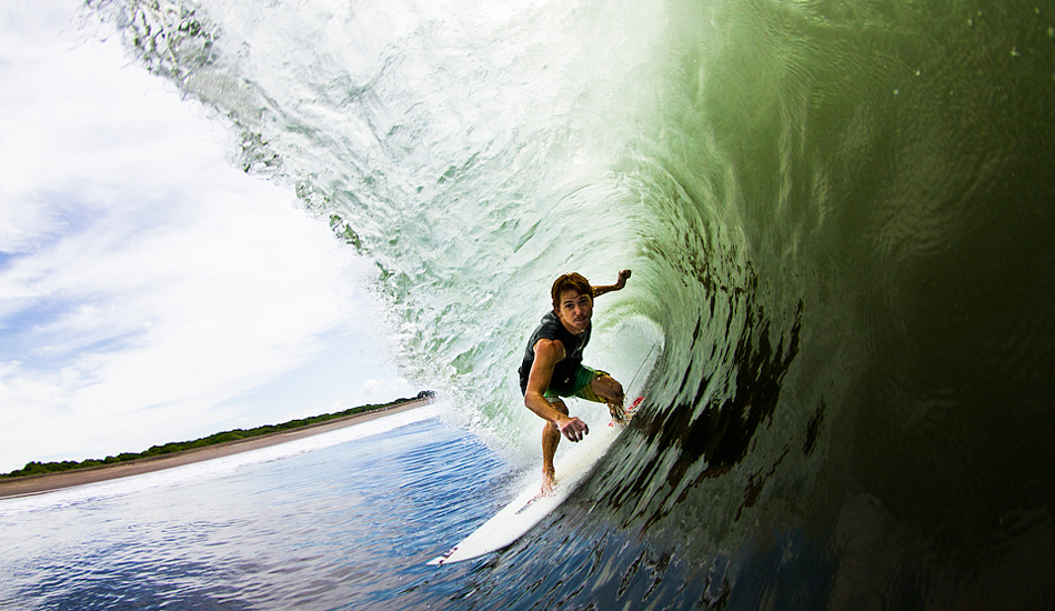 Mikey snags one of many pits made this morning. Photo: <a href=\"https://www.saltshots.com\">Callum Morse/Saltshots Photography</a> 