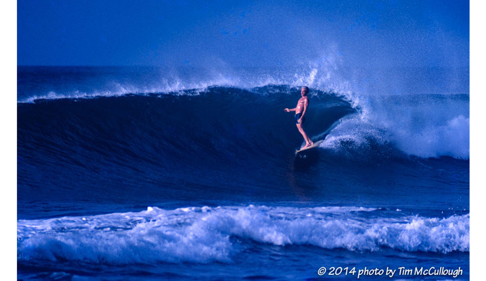 Russell Hughes defining smoothness in evening light. Photo: Tim McCullough
