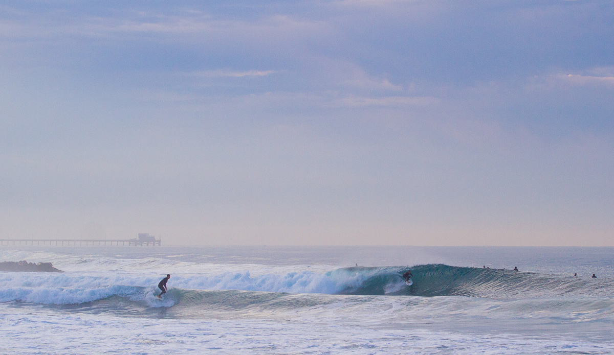 If you\'re okay dealing with very little elbow room and a relatively small take-off zone, this peak was serving up point perfection for three days. Photo: <a href=\"https://www.timmendez.com/\">Tim Mendez</a>