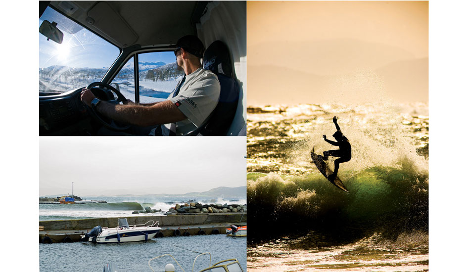 Ian spent months in Norway. He drove his trusty Transit van from Jersey all the way to the Arctic Circle in search of surf.