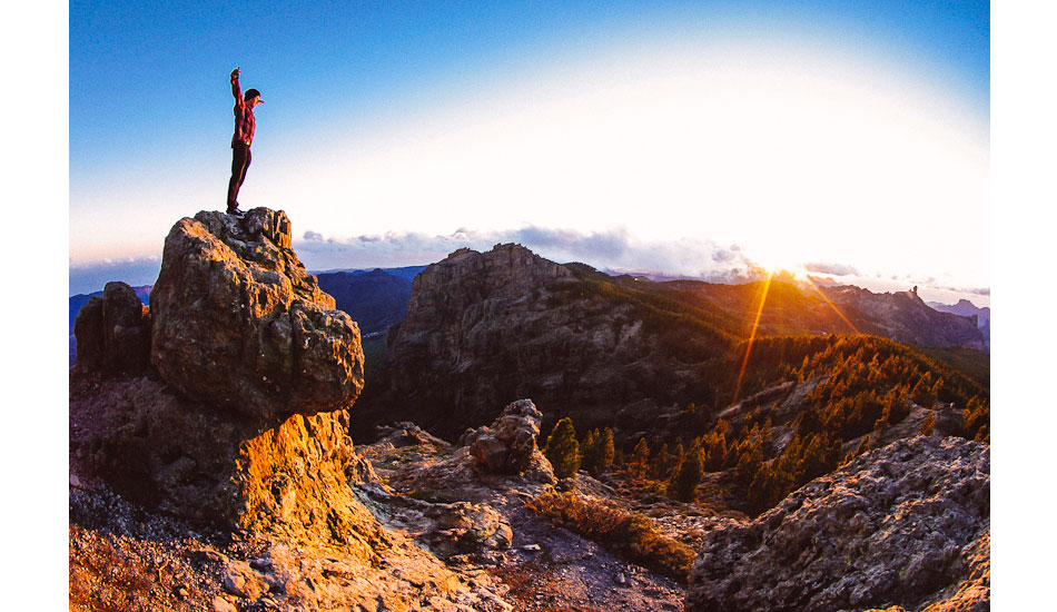 The late, great, Jacob Cockle taking it all in during a trip to Gran Canaria. Photo: <a href=\"https://www.teewhyphotos.com\">Tom Young</a>