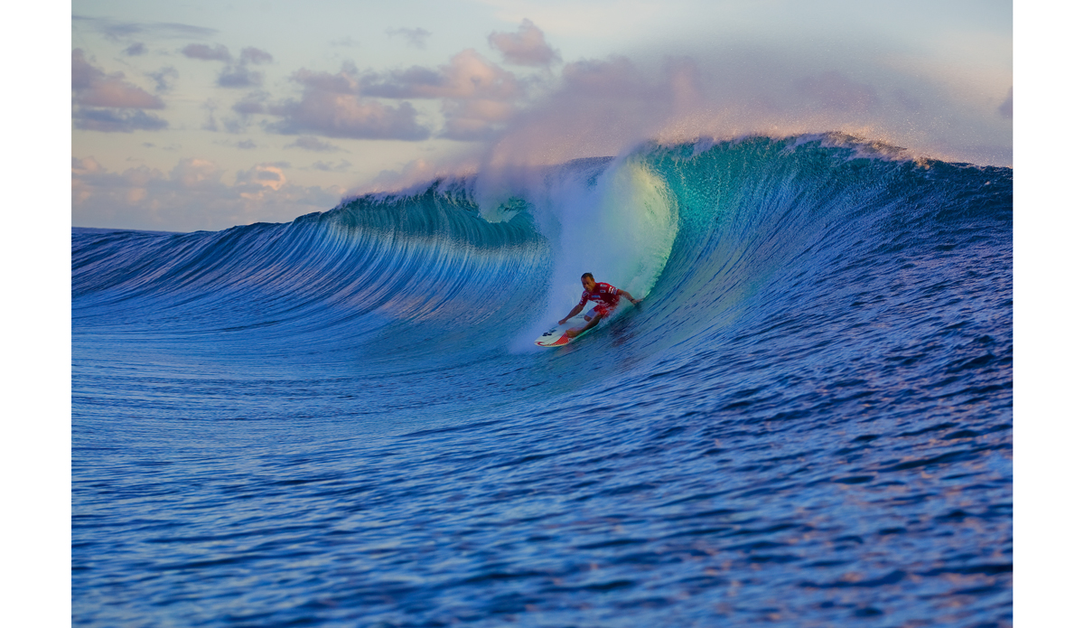 Taylor Knox at the Billabong Pro Tahiti in 2008. Photo: © ASP/ <a href=\"https://www.kirstinscholtz.com/\">Kirstin</a>