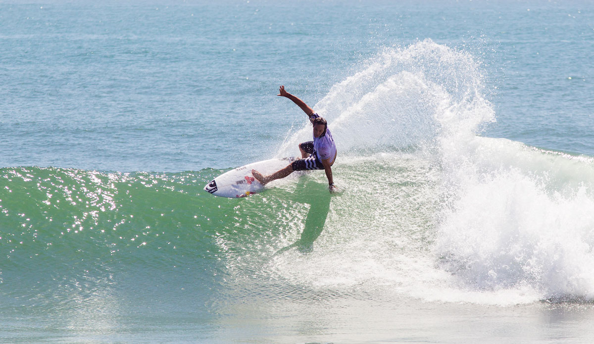 Current ASP World No. 14 Jordy Smith of Durban, South Africa (pictured) won his Round 1 bout at the Hurley Pro Trestles over Portugal\'s Tiago Pires and Australia\'s Josh Kerr today. Smith will now skip Round 2 and advance directly into Round 3 of competition.  Photo: <a href=\"https://www.aspworldtour.com/\">ASP</a>