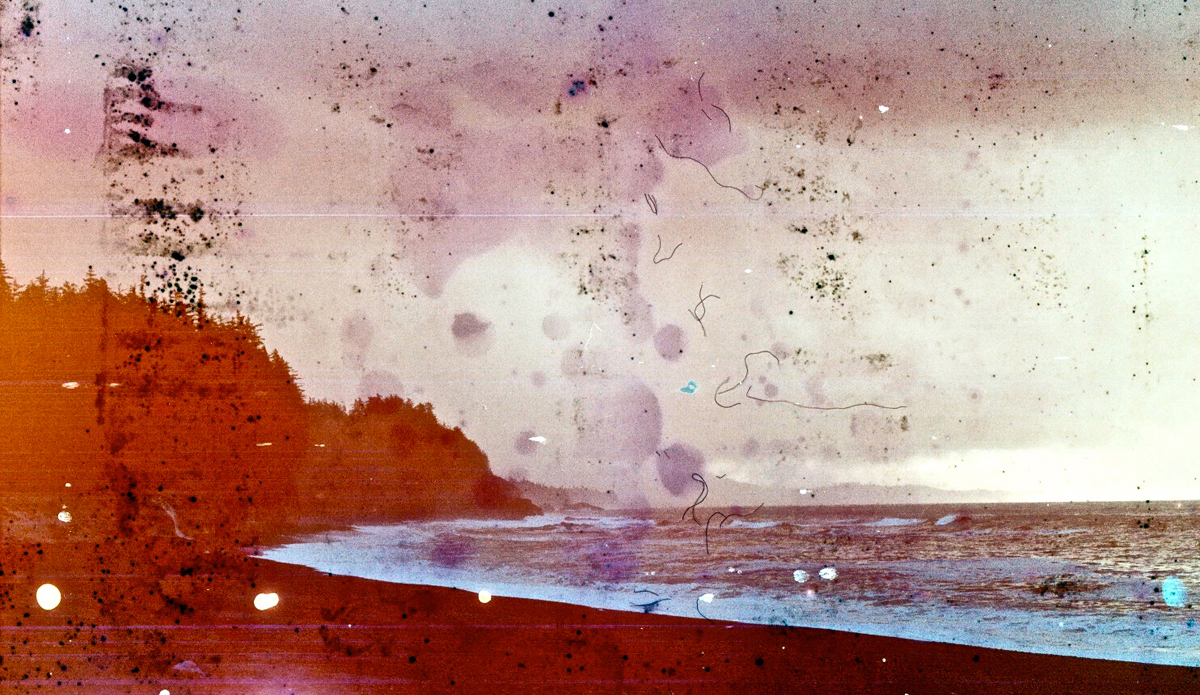 This was taken at the end of a 7 hour hike in British Columbia after which my camera had been drenched by salt and rain water. I’m not sure what happened to film here but it turned out cool. Nootka Island, BC, 2011. Photo: <a href=\"https://trevorgordonarts.com\">TrevorGordonArts.com</a>