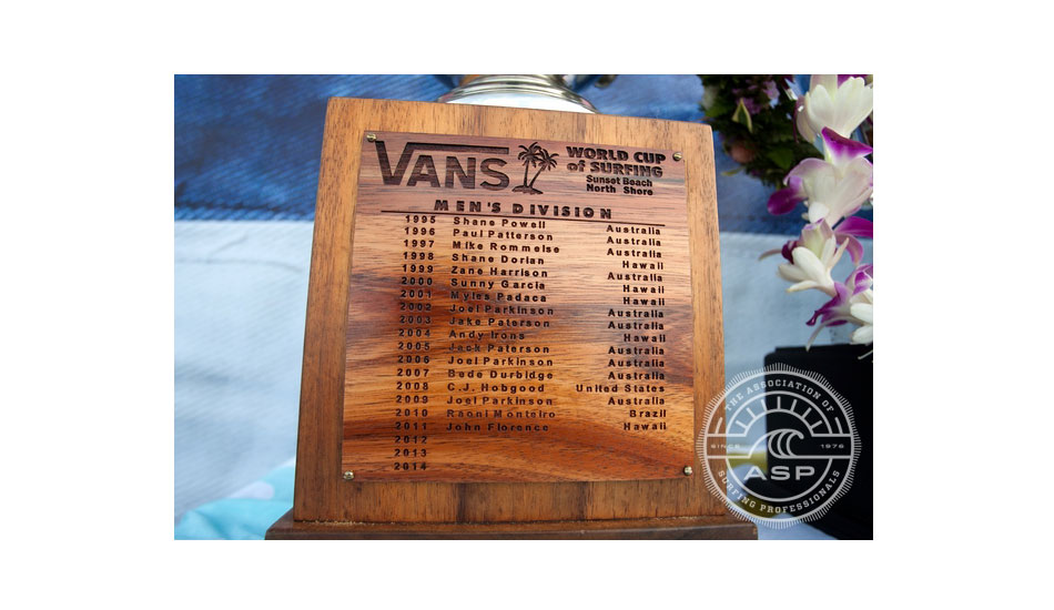 Later this day, Adam Melling would add his name to this elite list of Sunset champs. Photo: <a href=\"https://www.aspworldtour.com/\" target=_blank>ASP</a>