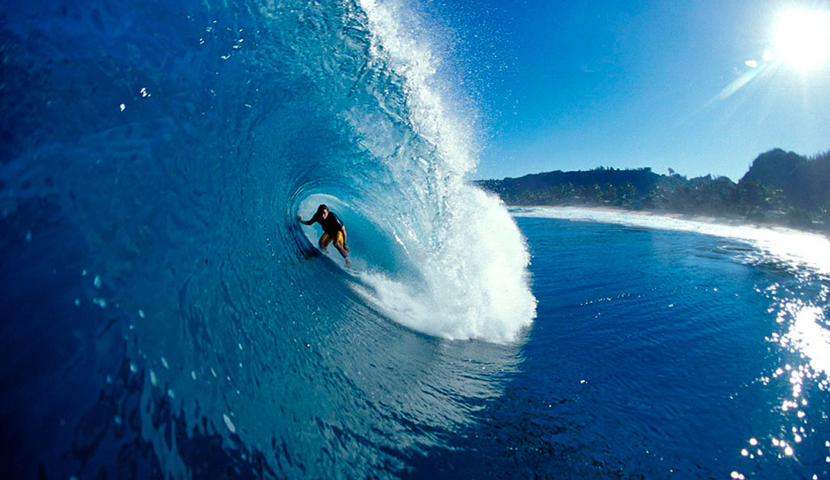 Rocky Rights gets every bit as good as Backdoor. This is evidence here of Dan Malloy on a drainer. The thing for me was that NO other water photog\'s were in the water, where Backdoor at the time typically had at least a half dozen other photog\'s at pretty much any given time, so it truly was a revelation at the time to be able to shoot such a perfect wave and be the only guy out.   That was pretty much when I stopped shooting Backdoor and OTW in preference for an uncrowded Rocky line-up. Photo: <a href=\"https://seandavey.com//\" target=\"_blank\">Sean Davey</a>
