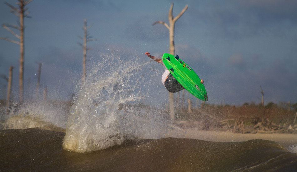 Raven\'s had this shot in his head since the first time we set foot on this island.  Years ago the whole island caught fire and left all these crazy looking dead trees. It has fully regrown since then but the trees remain. Photo: <a href=\"https://thewildlyfe.com/\">Eddie Compo/TheWildLyfe</a>