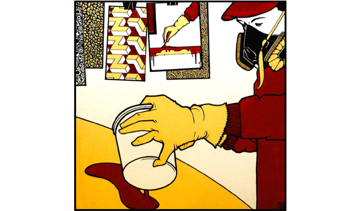 The glassing process.