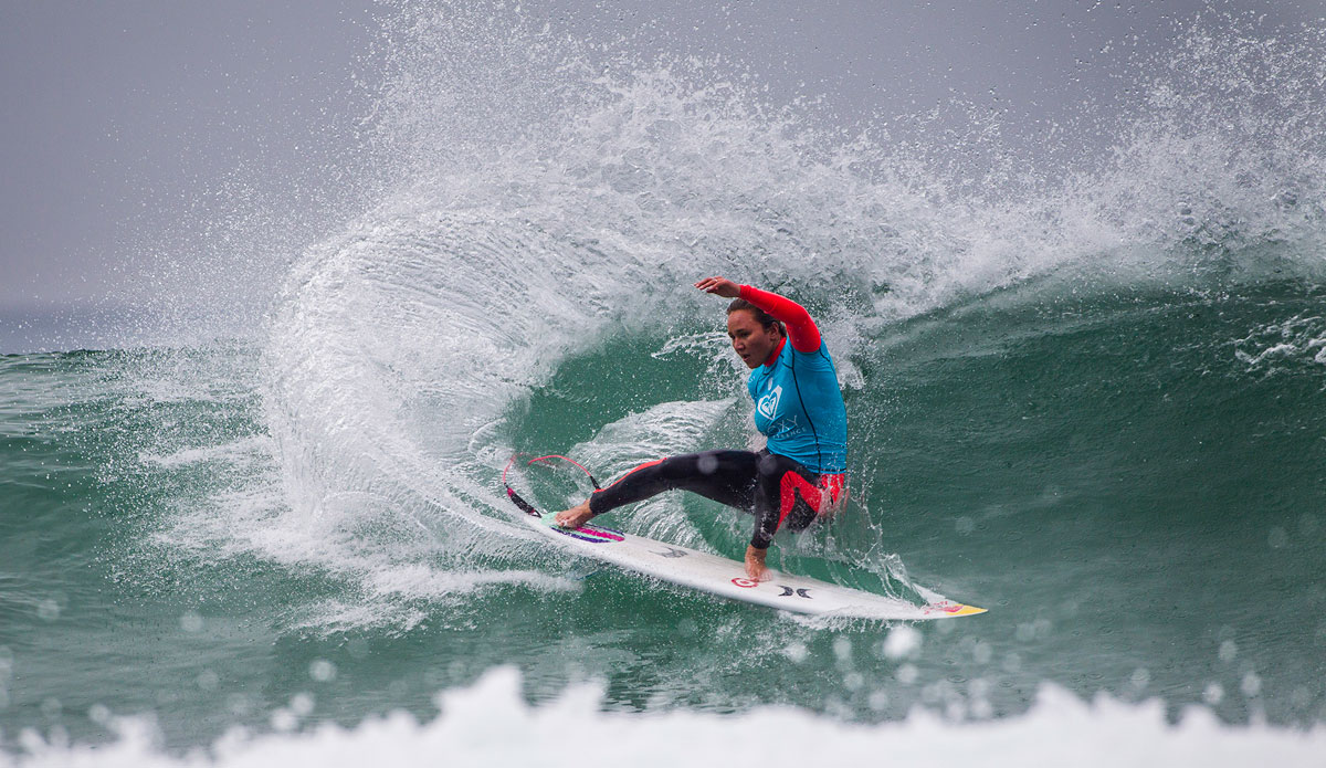 Carissa MooreOF Oahu, Hawaii (pictured) placed equal third at the Roxy Pro France, reaching the Semifinals where she was defeated by Courtney Conlogue (USA) on Sunday September 28, 2014. Photo: <a href=\"https://www.aspworldtour.com/\">ASP</a>/Poullenot