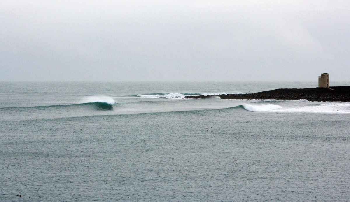 The best known wave in Iceland, in February. For the book Cold Water Souls. Photo: Scott Wicking.