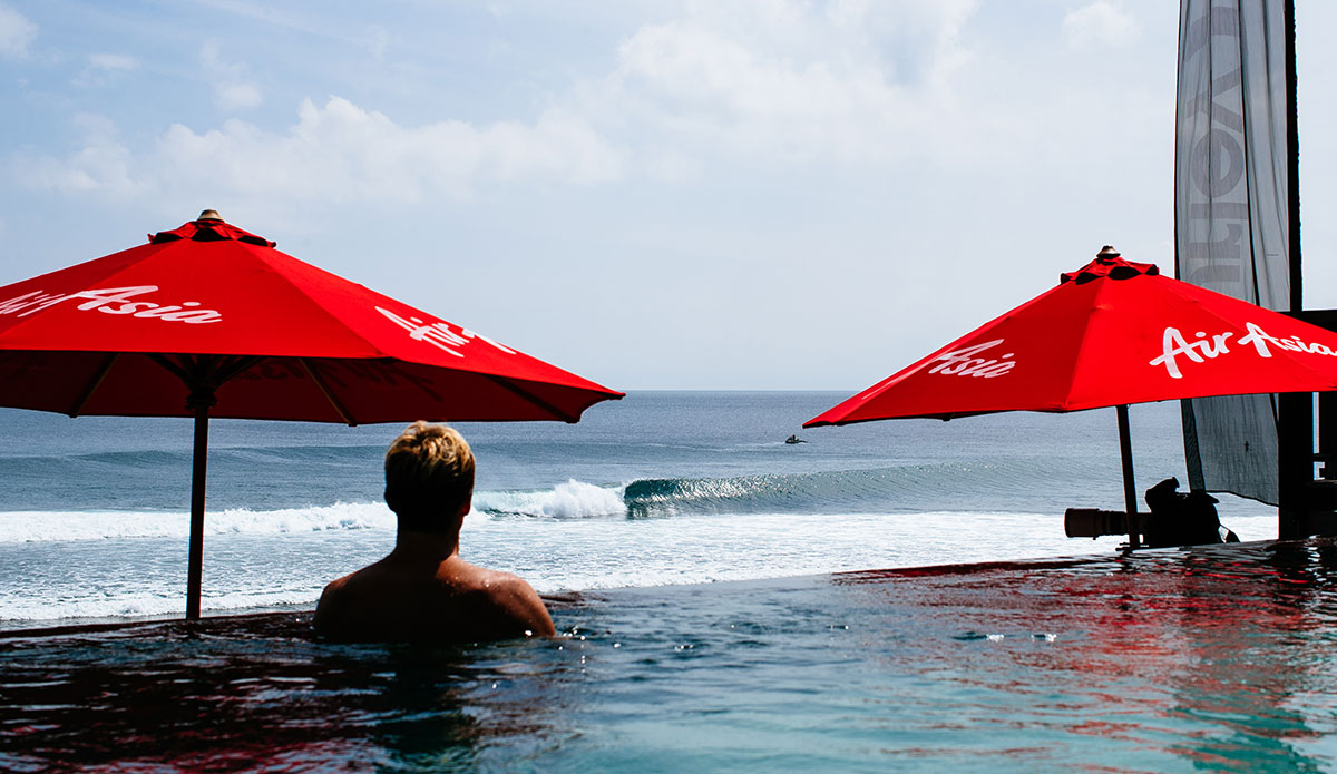 Is there a better place to watch anything from? Photo: WSL/Sloan