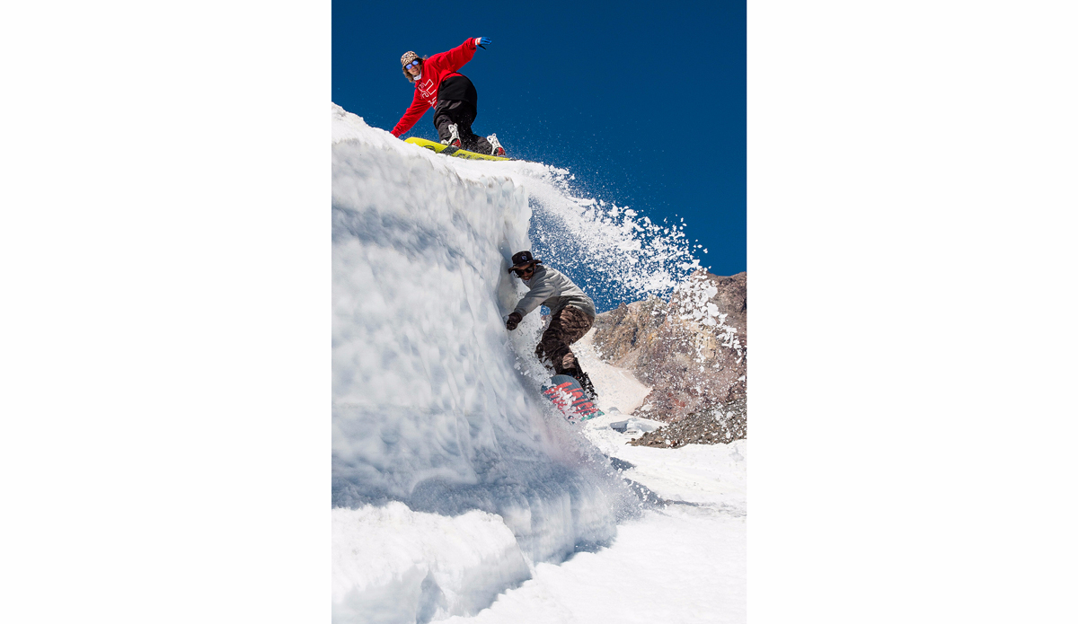 There are no limits with these guys when they get on the mountain. Nothing better than getting barreled with friends on a summer day on Mt. Hood. Rider: @brandonhuttenlocher Photo: <a href=\"https://instagram.com/Timhumphreys\">@Timhumphreys</a>